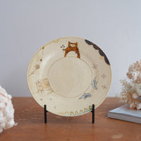 Shoko Hirano 平野照子 Cat Large Plate SR13 #2