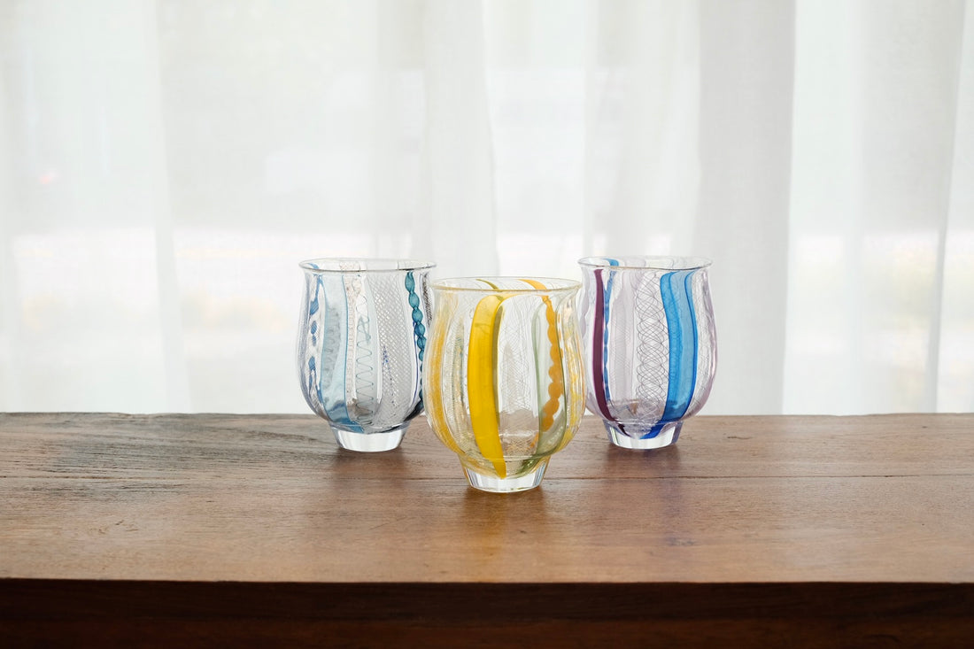 Makiko Kitagata 北形槙子 Lace Round Glass MG08