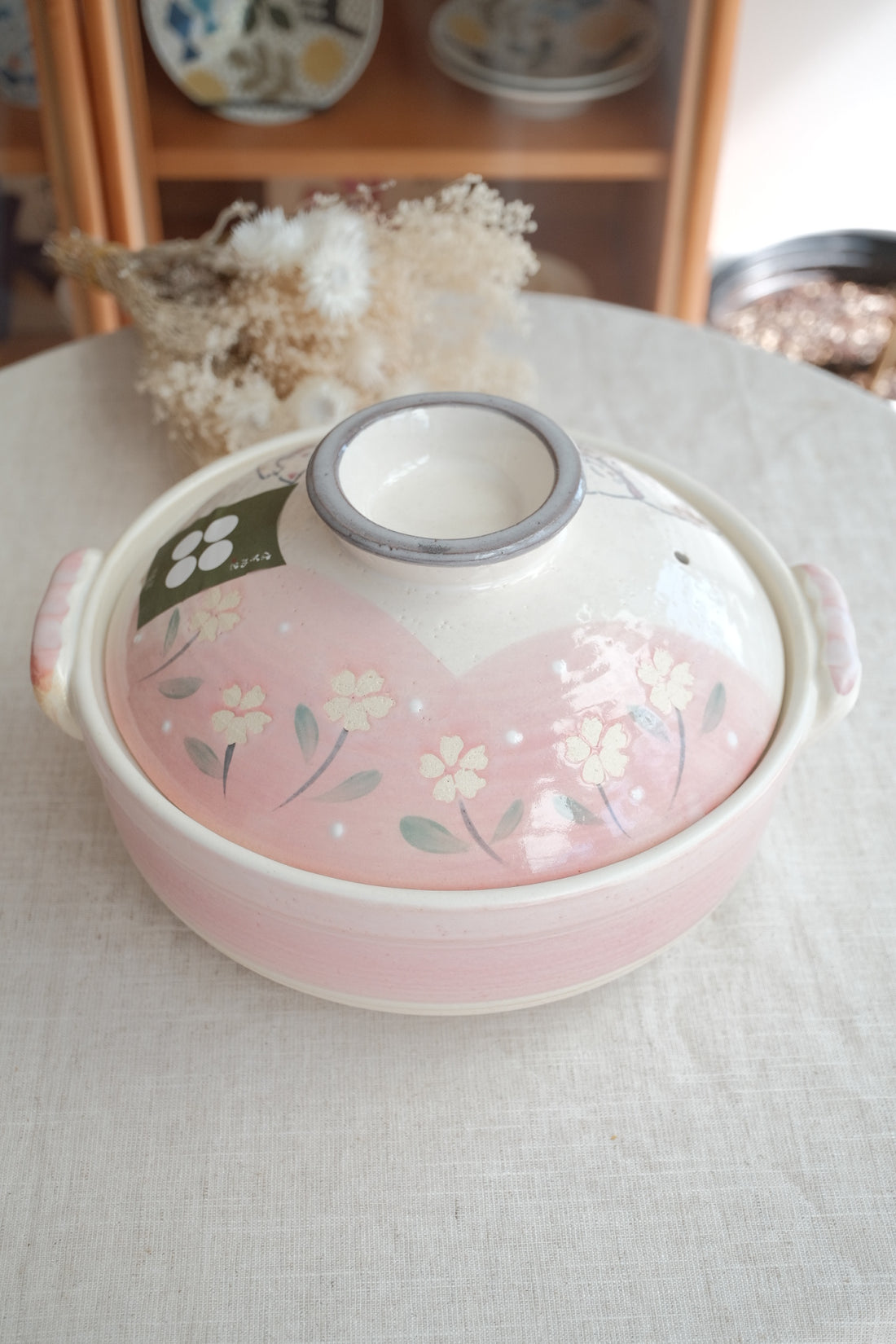 Donabe Banko Ware No.8 Smiling Cat Clay Pot