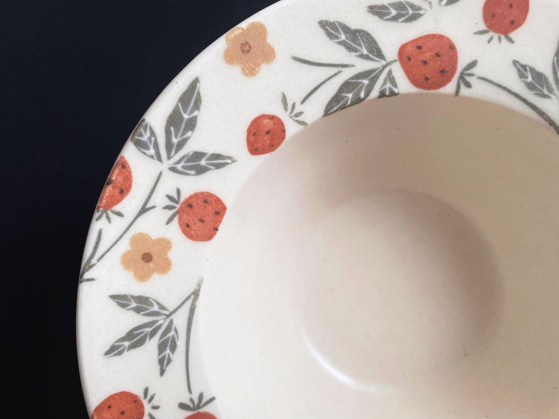 Buncho Pottery 5寸/Strawberry bowl(xs-size)
