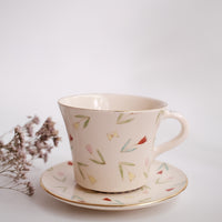 Taki Tomoda 友田多紀 Tulip Cup and Saucer - TT02