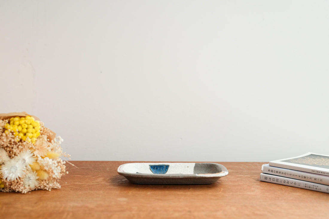 Hapun Pottery 拝志睦子 Rectangle Plate HP11