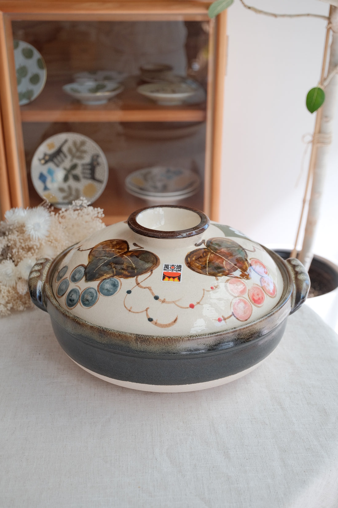 Donabe Banko Ware No.9 Grapes Clay Pot