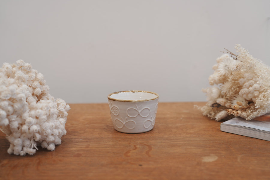 Tomoko Kubo コンガリ舍 White Butterfly Free Cup TK12