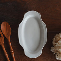 Maya Inamura 稲村真耶 Small White Oval Plate MI25