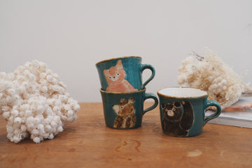 Tomoko Kubo コンガリ舍 Blue Bear Mug TK10