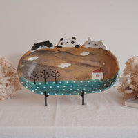 Fumiko Tsuchihashi 土橋文子 - Large Oval Deep Plate FT20 #2