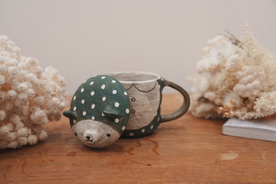 Fumiko Tsuchihashi 土橋文子 - Mug with Lid FT10 #3