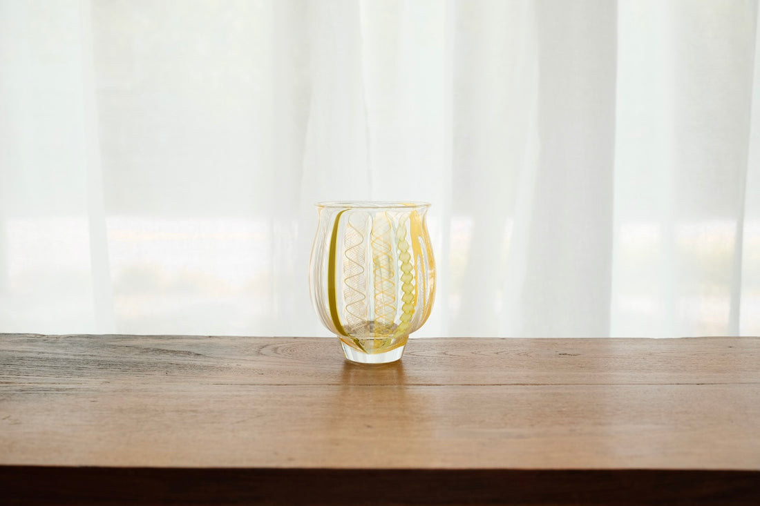 Makiko Kitagata 北形槙子 Lace Round Glass MG08