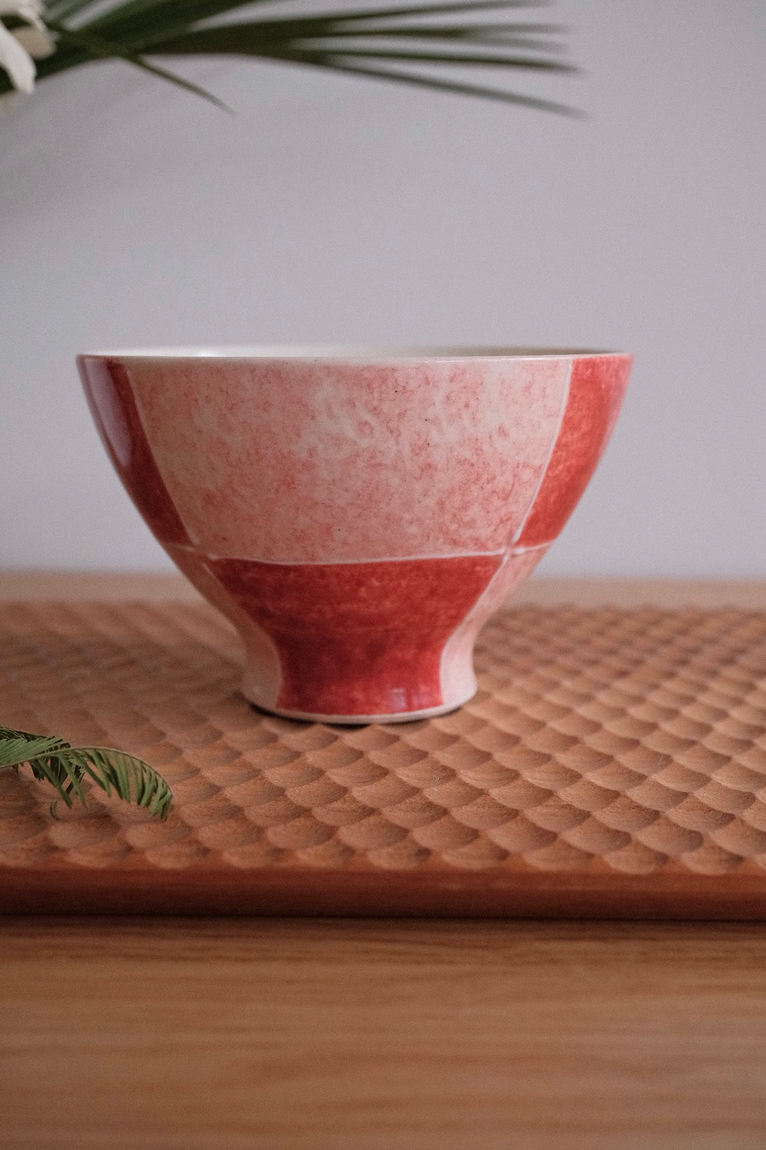 Hasami Ware Checked Rice Bowl