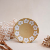 Kei Mitsumochi ミツ持啓 Flower Egg Shaped Mug and Saucer - Yellow KM77