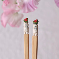 Ayataro Chopsticks - White Bear with Watermelon - aya05