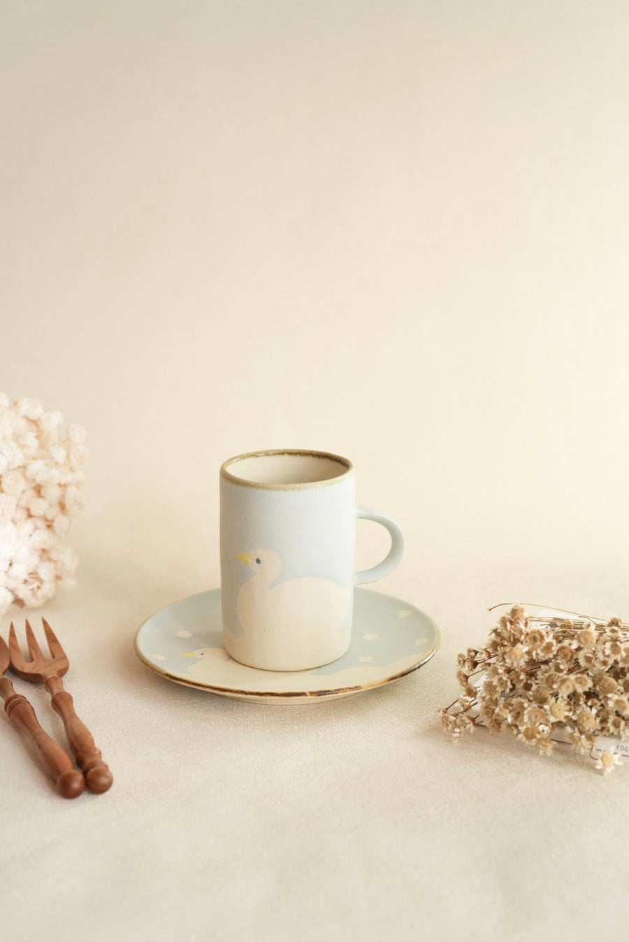 Makiko Sato 佐藤牧子- Duck Round Plate MS01