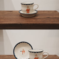 Yukiko Nagahama 長浜由起子 - Christmas Mug with Saucer YN01
