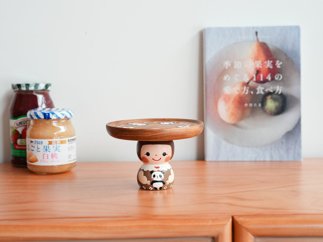 Kiezakka 木繪雜貨 Pedestal Plate - Panda KZ02