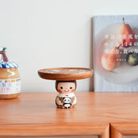 Kiezakka 木繪雜貨 Pedestal Plate - Panda KZ02