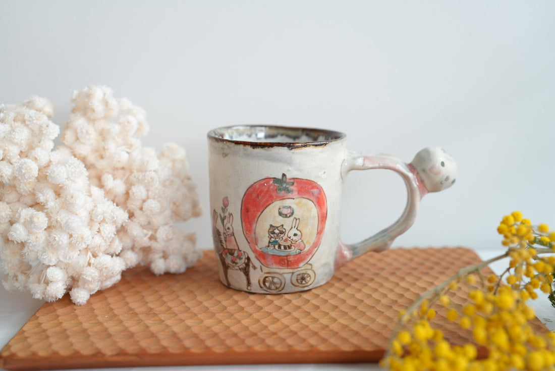 Sayo Horimizu 堀水小夜 Animal Handled Mug SH03