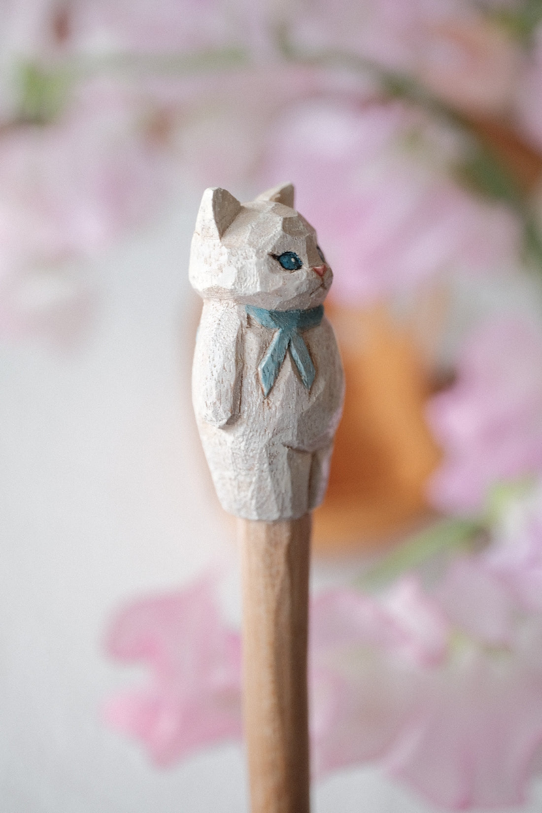 Ayataro Large Spoon - Cat with Blue Neckcloth - aya10