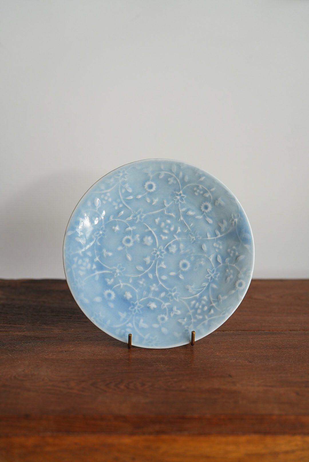 Maya Inamura 稲村真耶 Blue Floral Plate MI05