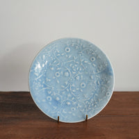 Maya Inamura 稲村真耶 Blue Floral Plate MI05