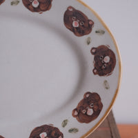 Kato Mikiko 加藤美纪子 Oval Cake Plate - MK02