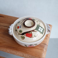 Donabe Banko Ware No.7 Persimmon Clay Pot