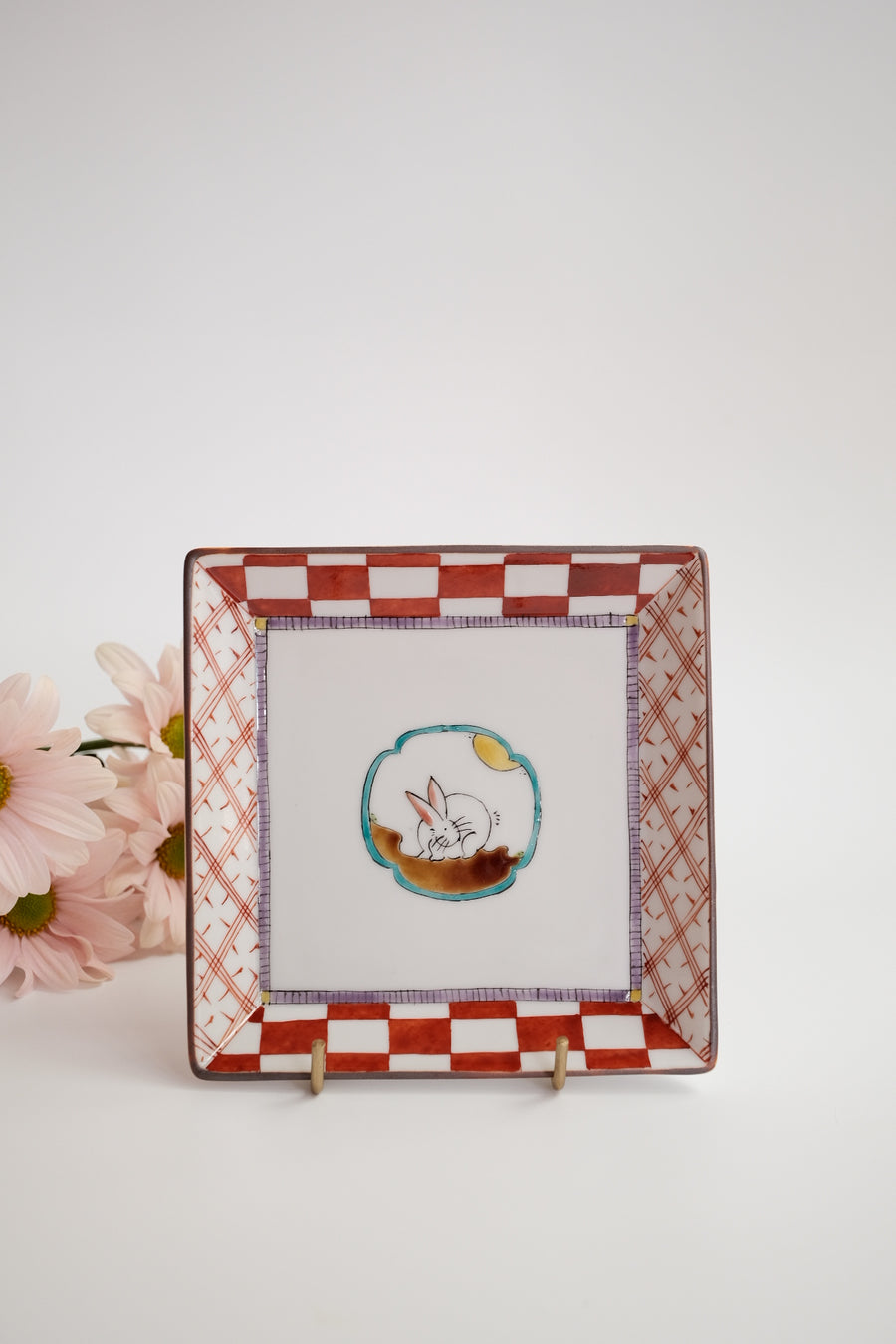 KANA KOBAYASHI 小林加奈 Rabbit Square Plate - KK11