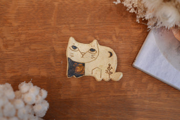 Shoko Hirano 平野照子 Mini Cat Plate SR16