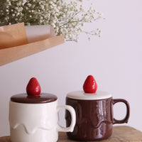 DECOLE Candle Cake Mug with Lid