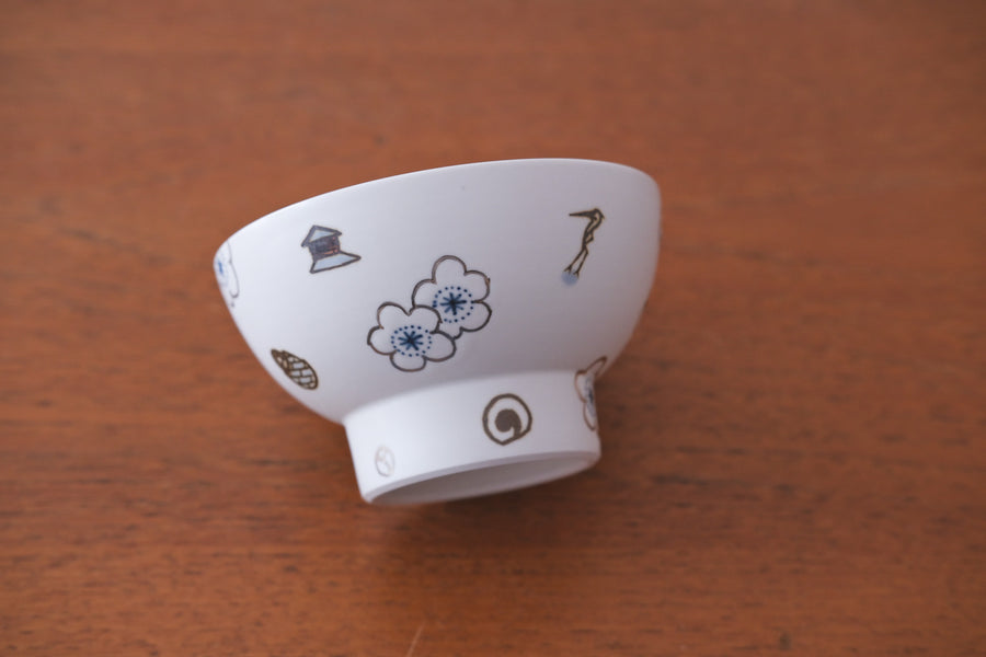 Tobe-ware Rice Bowl / Oval Plate