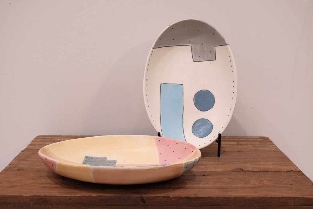 Emishi Kobo 池田匡優&美弥子 - Coloured Oval Plate Large EK32