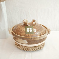 Donabe Banko Ware No.7 Brown Clay Pot