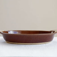 Mashiko Pottery Yoshizawa Brown Polar Bear Plate