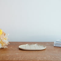 Chiho Yoshida 穗屋工房 Cat Shape Plate - Check CY23