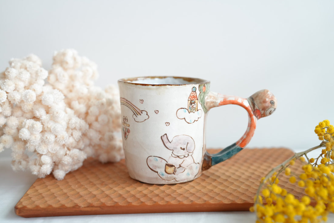 Sayo Horimizu 堀水小夜 Animal Handled Mug SH03