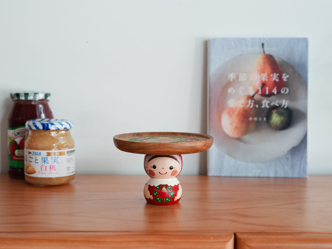 Kiezakka 木繪雜貨 Pedestal Plate - Christmas KZ01