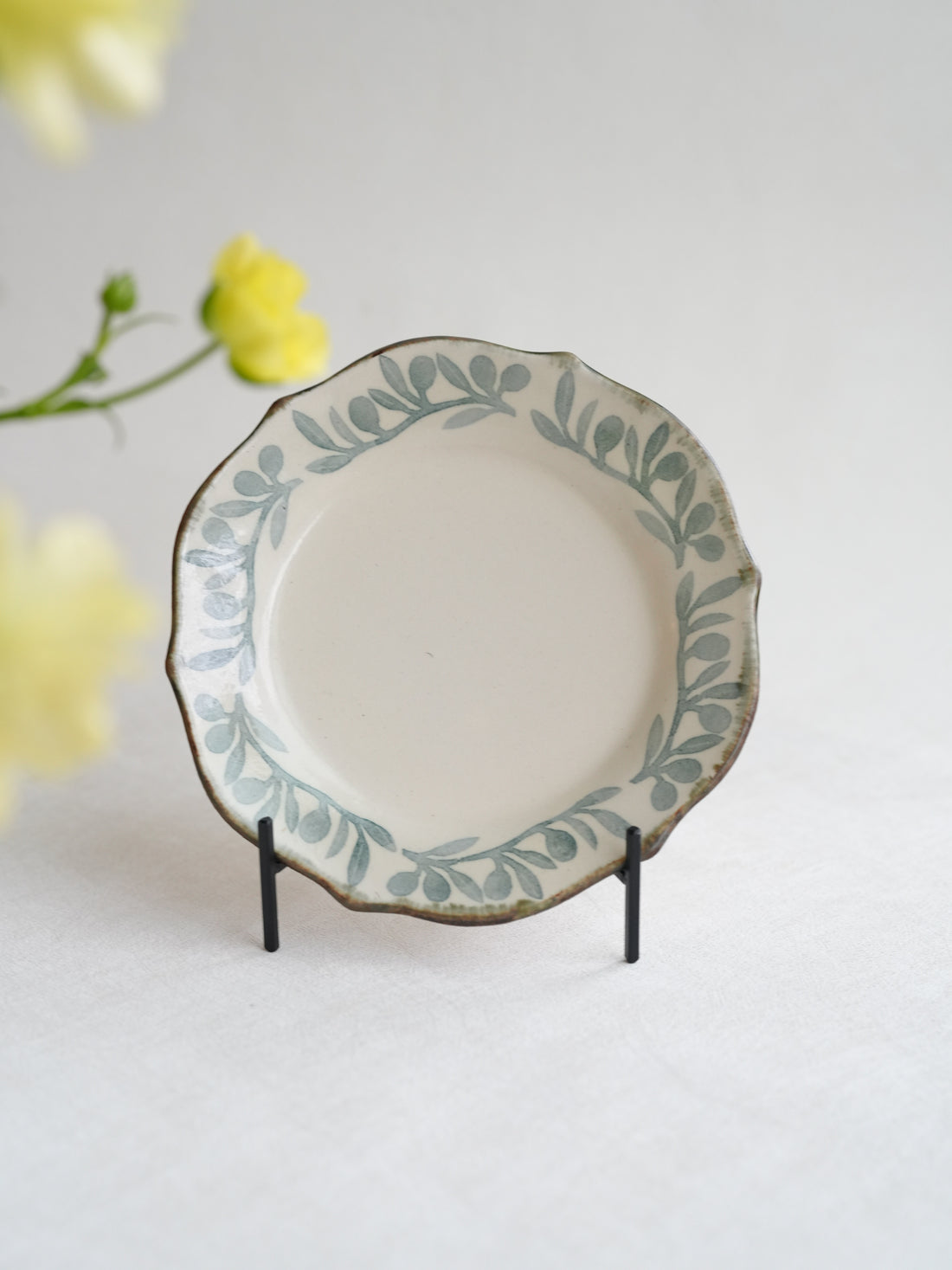 かとうようこ Yoko Kato Flower Plate