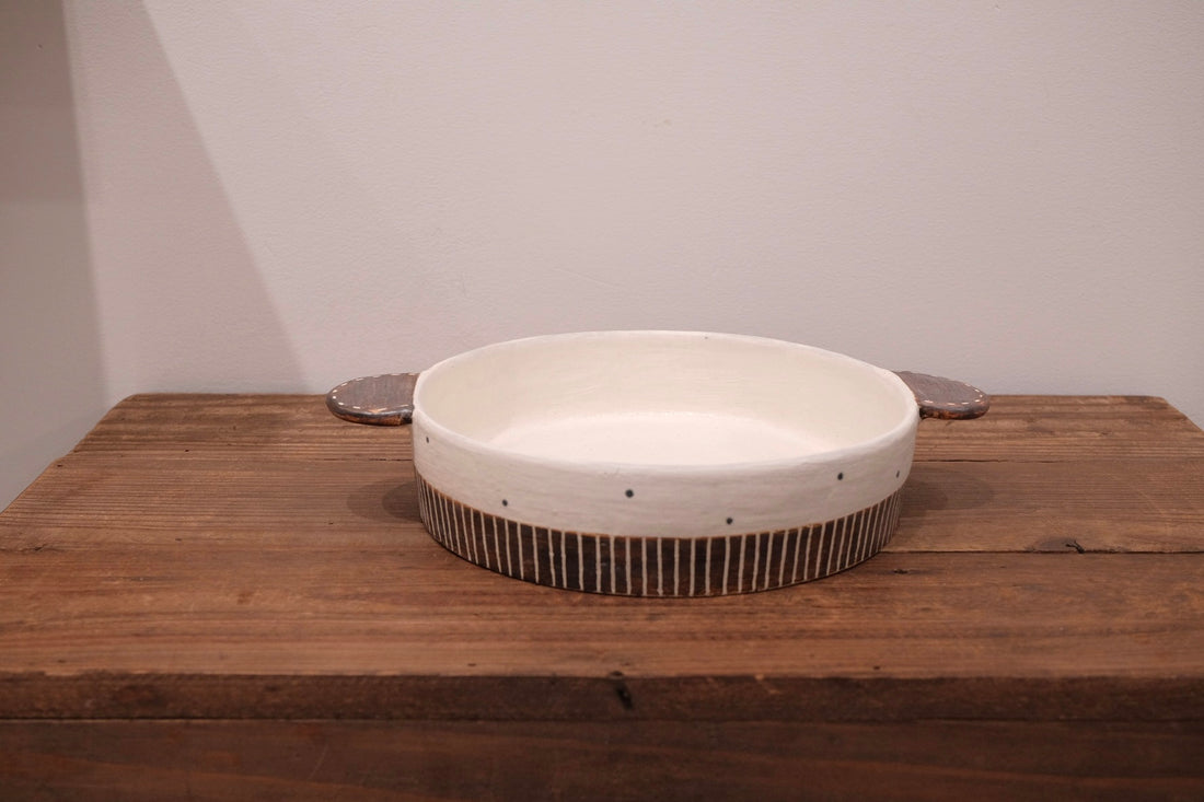 Emishi Kobo 池田匡優&美弥子 - Large Double Handled Bowl EK14