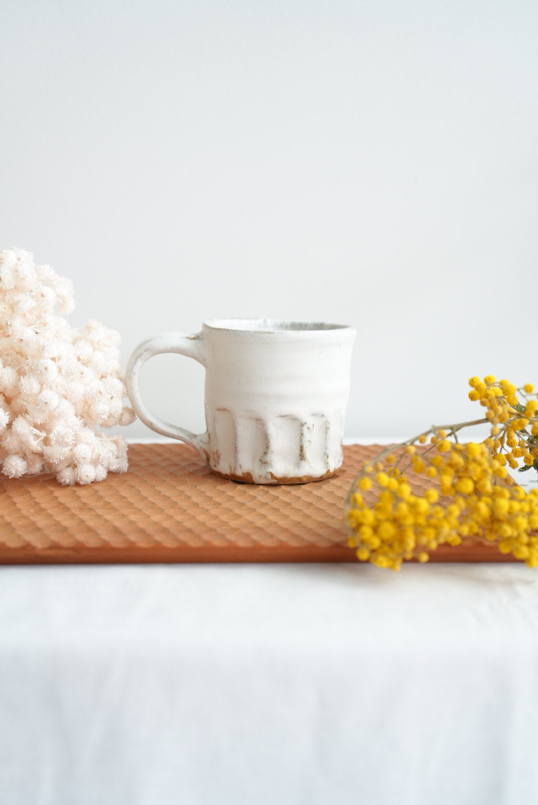 Tatsuo Horimizu 堀水達雄 White Mug TH01