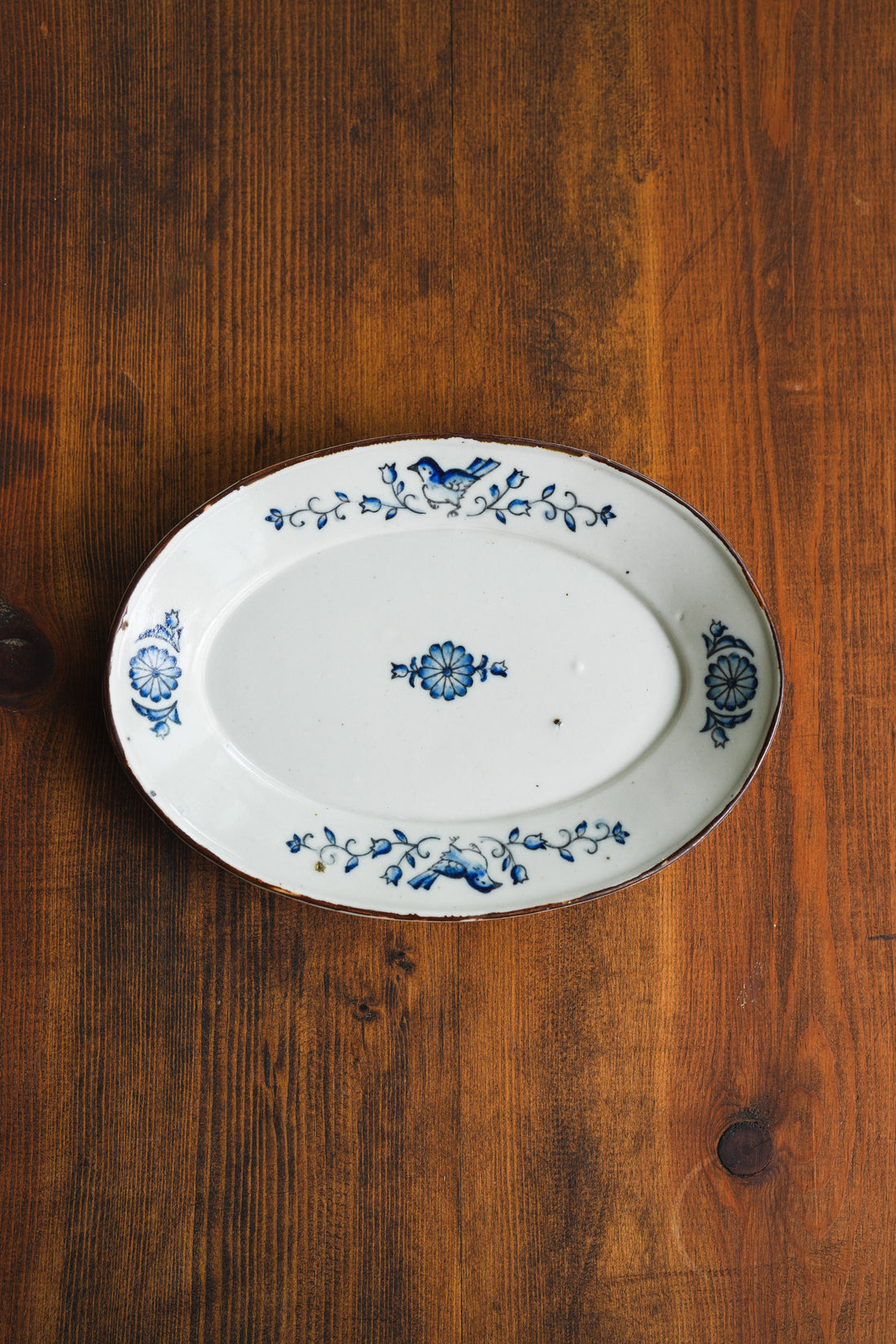 Shinko Nakanishi 中西申幸 Bird Oval Plate SN11