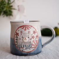 Tsubouchi Mayumi 坪内真弓 Hand Painted Mug MT09 - #5