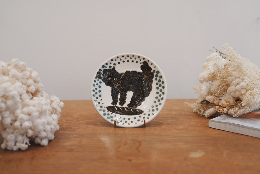 Tomoko Kubo コンガリ舍 Cat Plate TK24