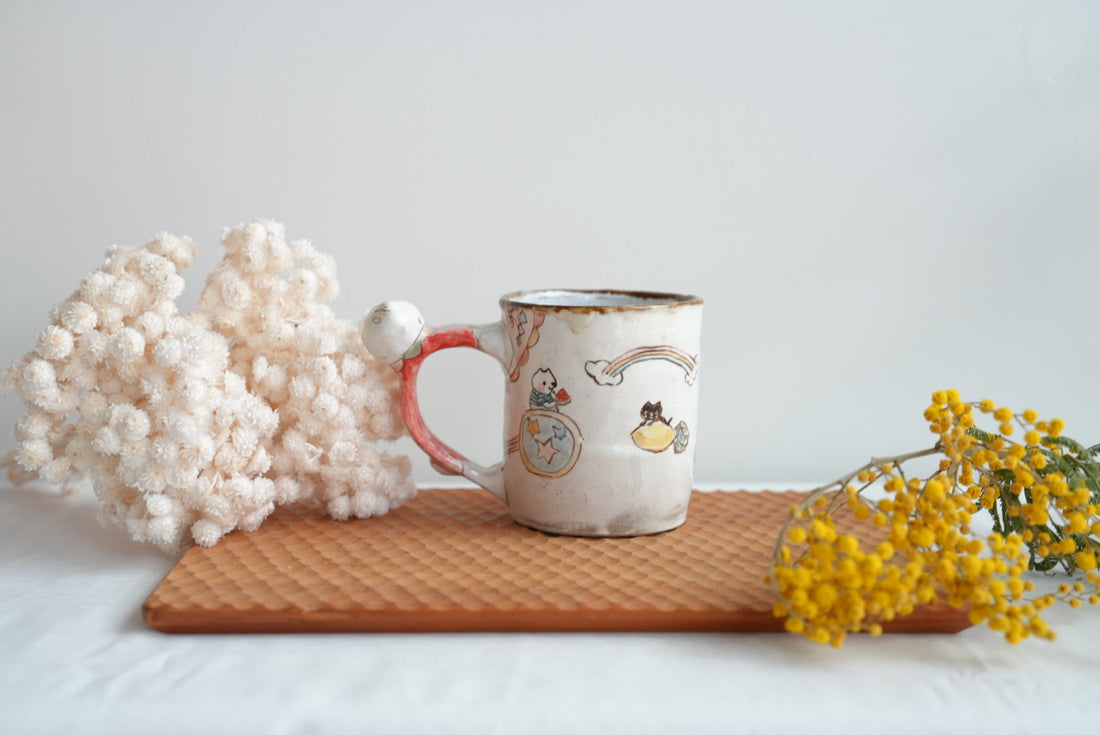 Sayo Horimizu 堀水小夜 Animal Handled Mug SH03