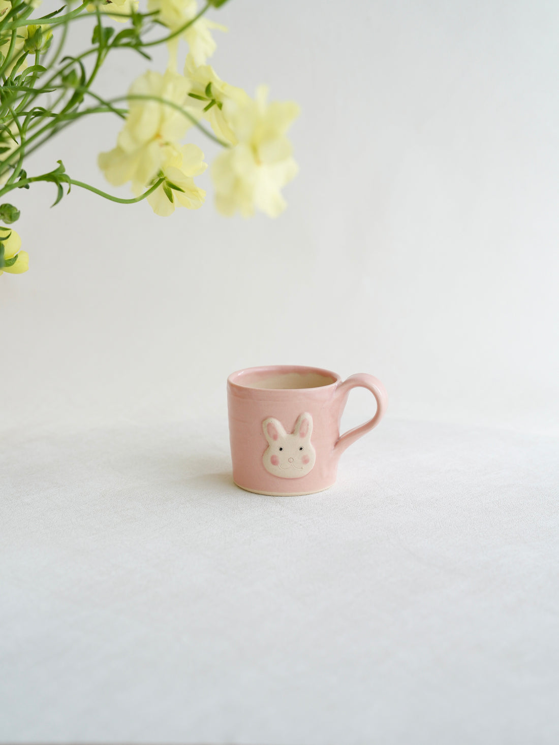 Fumiko Kondo 近藤布美子 - Pink Rabbit Small Mug FK25