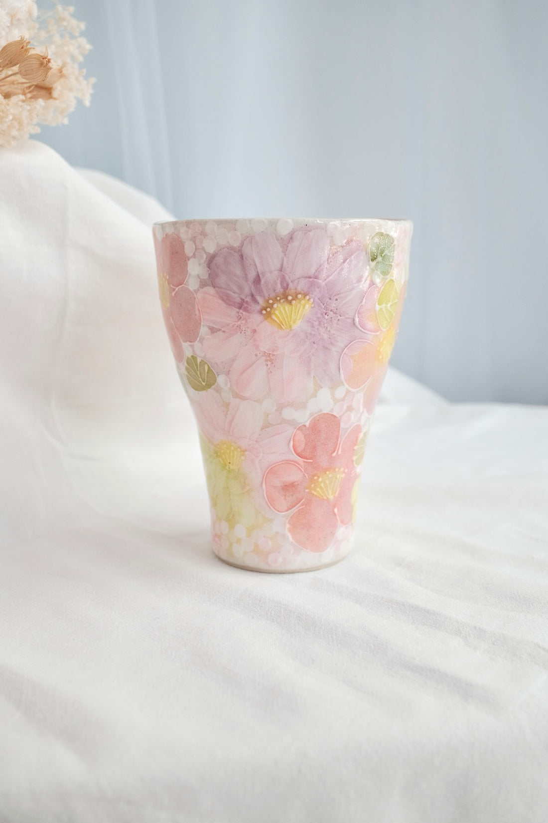 Seto Ware Flower Coke Cup