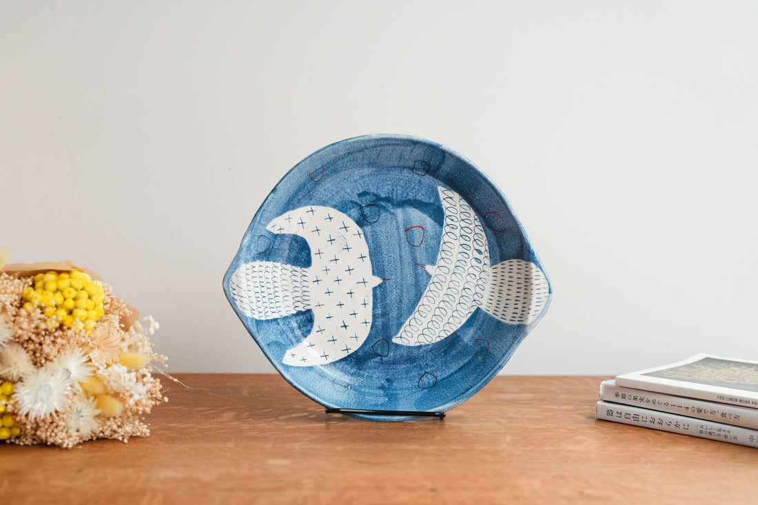 Hapun Pottery 拝志睦子 Large Plate HP16
