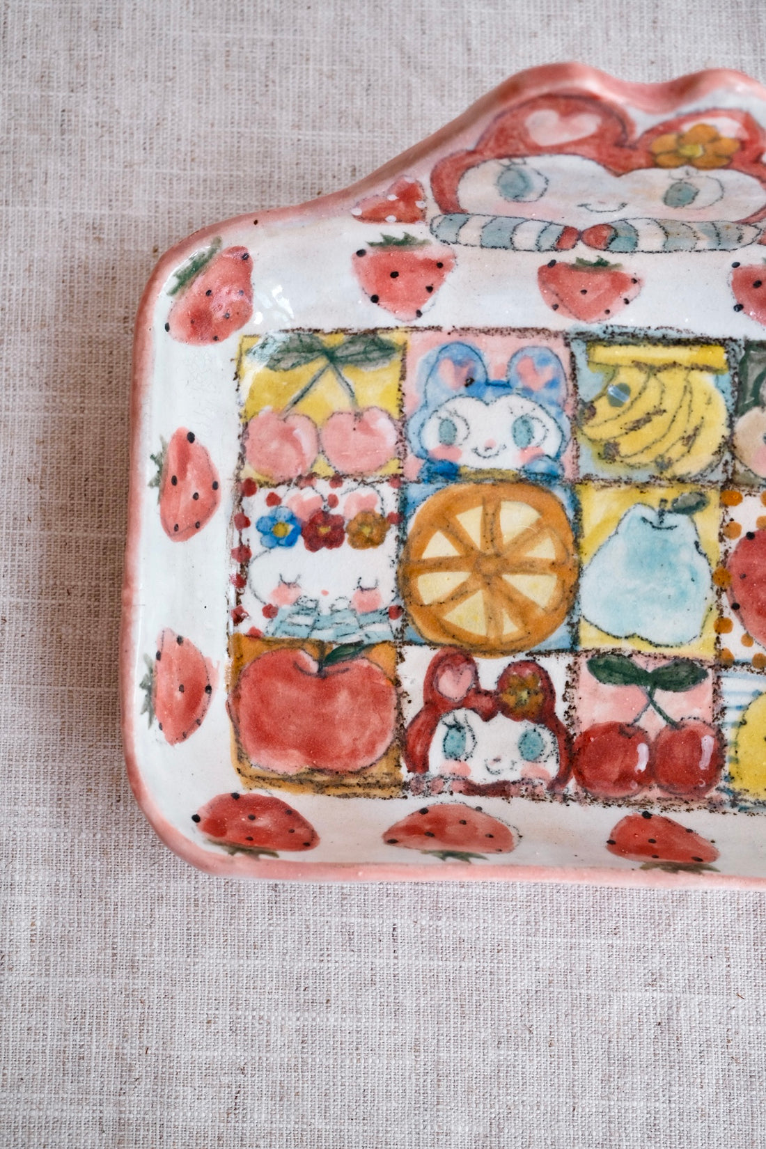 Asako Yamaguchi 山口麻子 Animal Square Deep Plate AI26