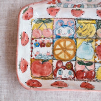 Asako Yamaguchi 山口麻子 Animal Square Deep Plate AI26
