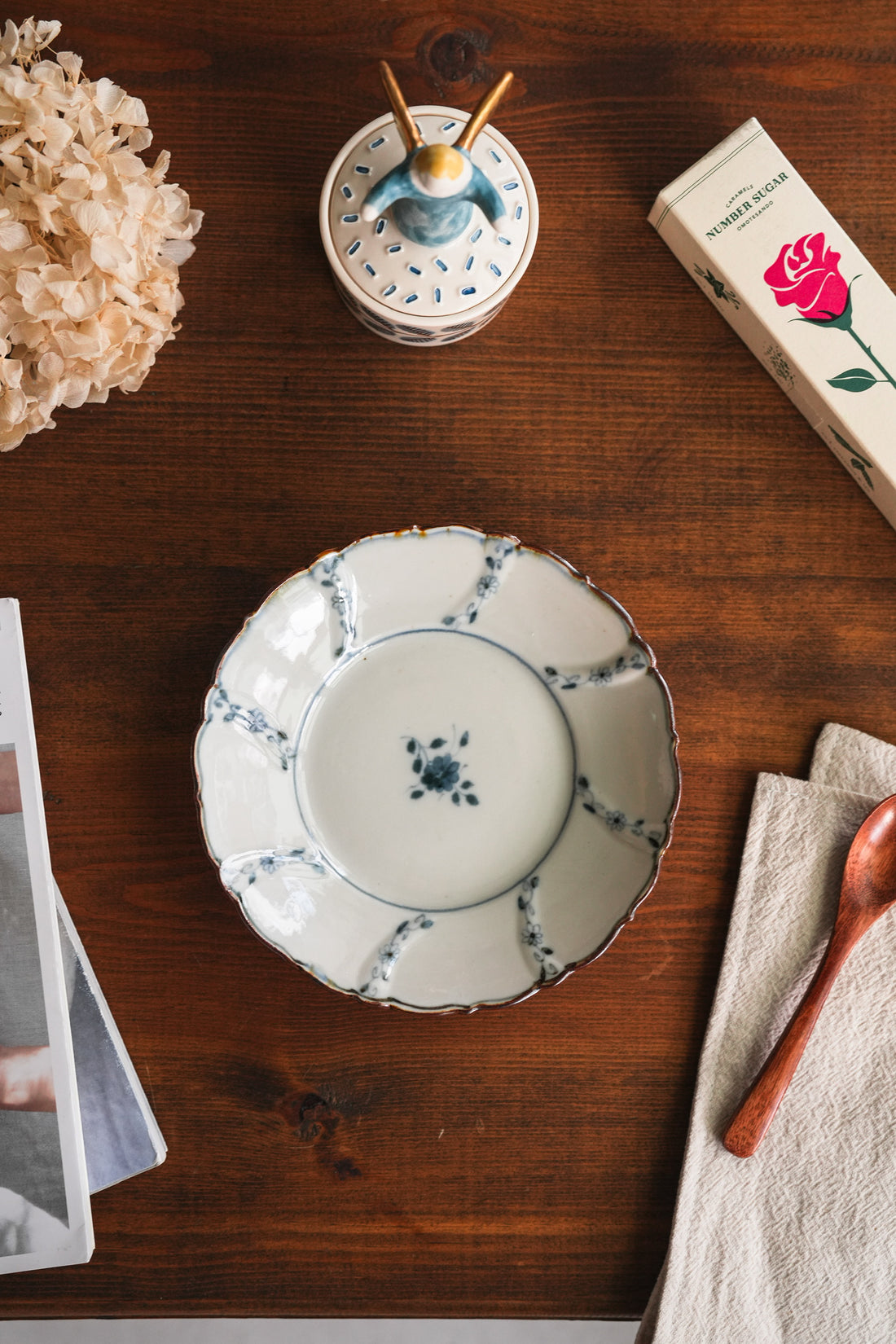 Kazuaki Shimura 志村和晃- Sometsuke Twisted Pattern 5" Plate KAS02