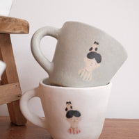 Aya Watanuki 綿貫彩 Mug Large - White Boy